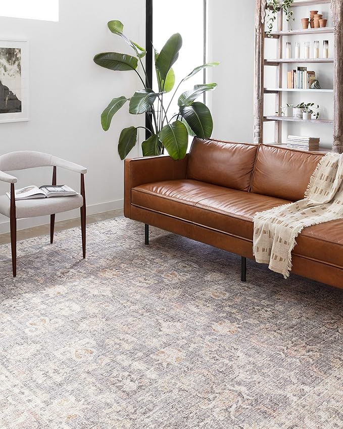 Loloi Skye Collection SKY-01 Grey/Apricot 2'-6" x 10'-0" Runner Rug