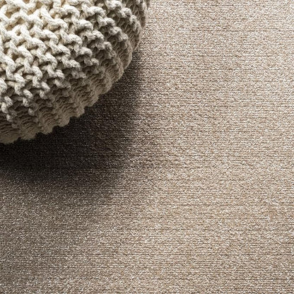 JONATHAN Y Haze Solid Low-Pile Beige Runner Rug 2x12, Coastal,Bohemian,Minimalist,Classic, Easy-Cleaning for Living Room,Bedroom,Kitchen,Pet Friendly,Non-Shedding (SEU100G-212)