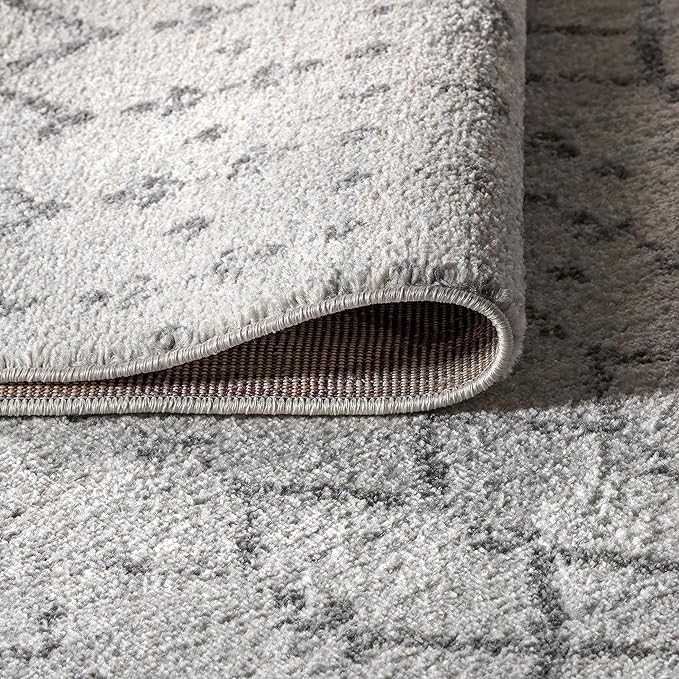 JONATHAN Y Boho Vintage Diamond Cream/Gray Indoor Area Rug 3X5 ft, Moroccan Hype for Living Room, Bedroom, Kitchen, Office, Easy-Cleaning, High Traffic, Pet-Friendly, Non-Shedding (MOH101B-3)