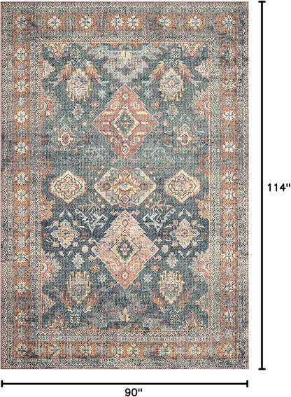 Loloi II Skye Collection SKY-10 Sea/Rust 7'-6" x 9'-6" Area Rug