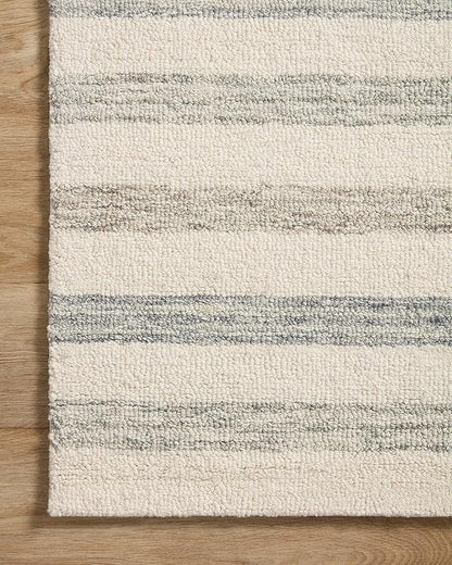 Loloi Chris Loves Julia Chris Collection CHR-05 Ivory/Slate 2'-6'' x 9'-9'', .50" Pile Height, Runner Rug