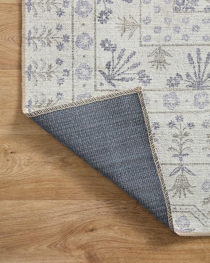 Loloi Rifle Paper Co. Maison Collection MAO-03 Rosette Ivory 3'-9" x 5'-6", .19" Pile Height, Accent Rug