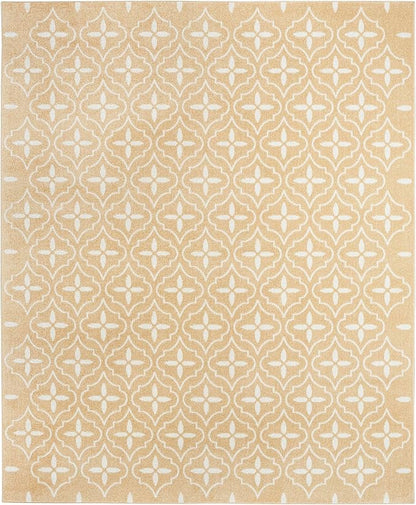 Nourison Home Nourison Essentials Beige Ivory 8' x 10' Area Rug - Easy Clean, Non Shedding, Bed Room, Living Room, Dining Room, Kitchen (8' x 10')