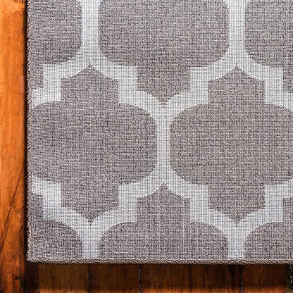 Rugs.com Lattice Collection Rug – 9' x 12' Brown Medium Rug Perfect for Living Rooms, Large Dining Rooms, Open Floorplans