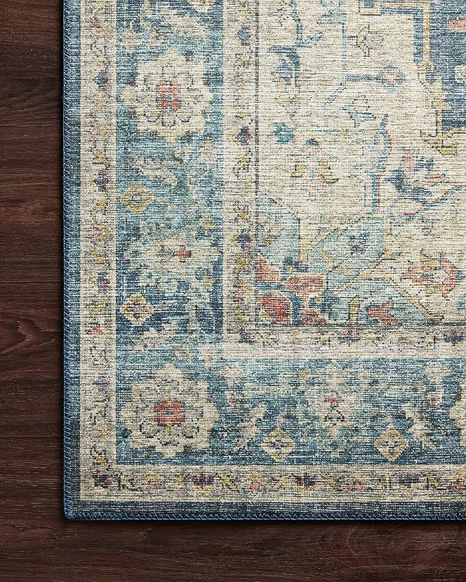 Loloi Skye Collection SKY-12 Ocean/Multi 2'-0" x 5'-0" Accent Rug