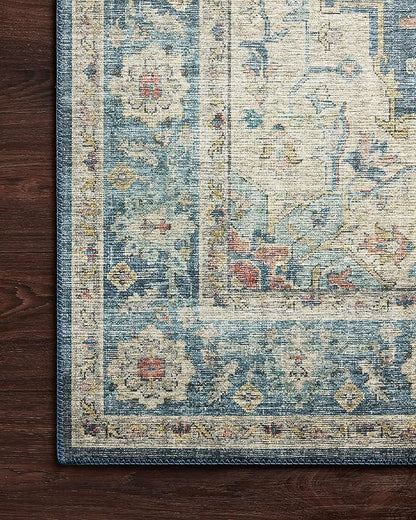 Loloi II Skye Collection SKY-12 Ocean/Multi 2'-3" x 3'-9" Accent Rug