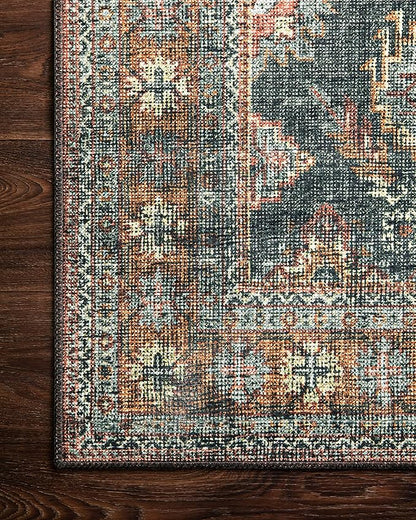 Loloi Skye Collection SKY-10 Sea/Rust 6'-0" x 9'-0" Area Rug