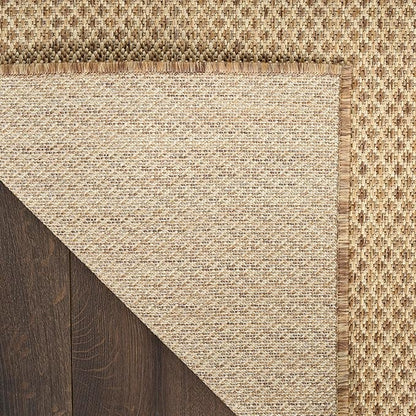 Nourison Home Courtyard Jute 8' x 10' Area Rug - Easy Clean, Non Shedding, Bed Room, Living Room, Dining Room, Kitchen (8' x 10')