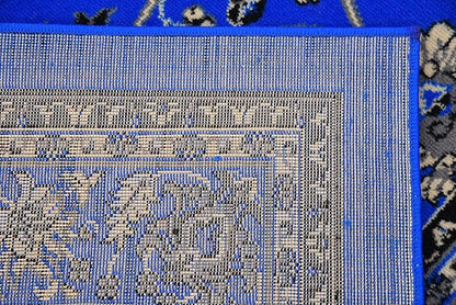 Unique Loom Sialk Hill Collection Area Rug - Washington (8' Square Dark Blue/Black)