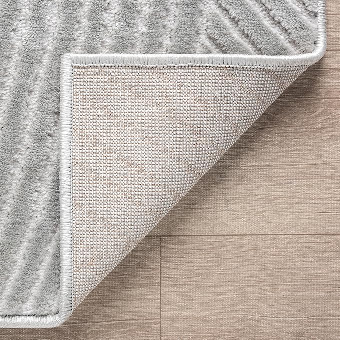Abani Grey Area Rug for Living Room, Bedroom - Zen Reiki Pattern- 5 x 8 -Durable & Easy to Clean