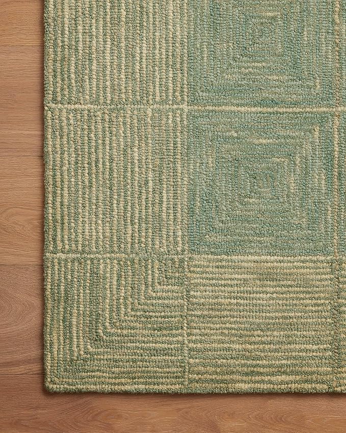 Loloi Chris Loves Julia Francis Collection FRA-02 Green/Natural 2'-0" x 5'-0" Accent Rug