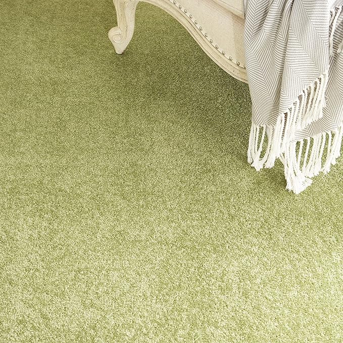 Nourison Home Nourison Essentials Green 9' x 12' Area Rug - Easy Clean, Non Shedding, Bed Room, Living Room, Dining Room, Kitchen (9' x 12')