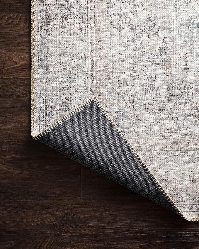 Loloi Loren Collection LQ-04 Silver/Slate 7'-6" x 9'-6" Area Rug