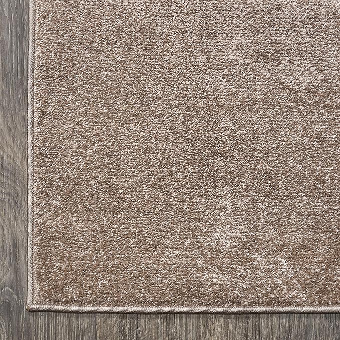 JONATHAN Y Haze Solid Low-Pile Brown Indoor Area Rug 4x6, Coastal,Bohemian,Minimalist,Classic, Easy-Cleaning for Living Room,Bedroom,Kitchen,Pet Friendly,Non-Shedding (SEU100J-4)