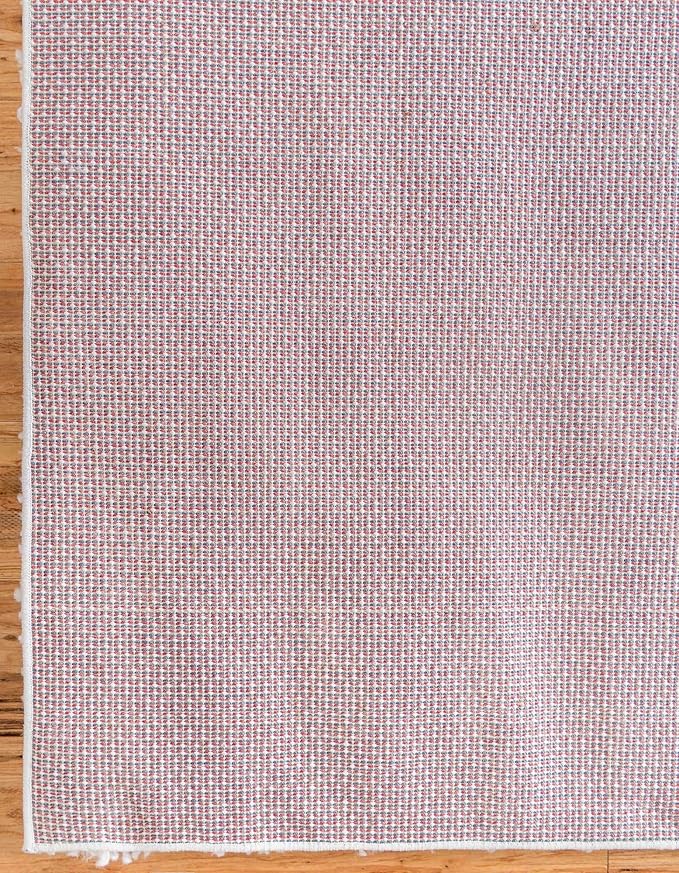 Unique Loom Davos Shag Collection Area Rug - Solid (5' 3" Square, White/ Ivory)