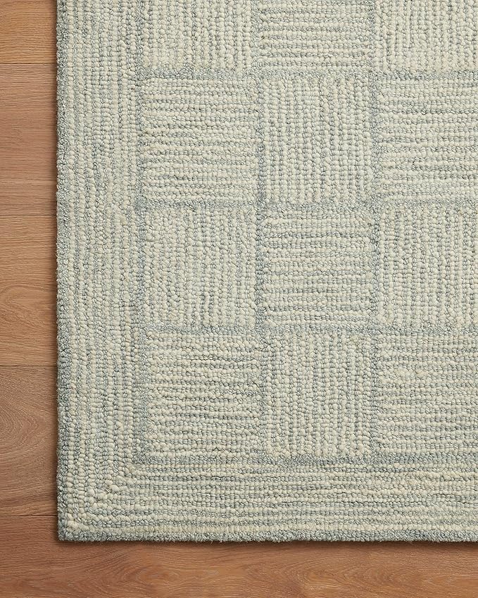Loloi Chris Loves Julia Francis Collection FRA-03 Silver/Sky 8'-6" x 12' Area Rug