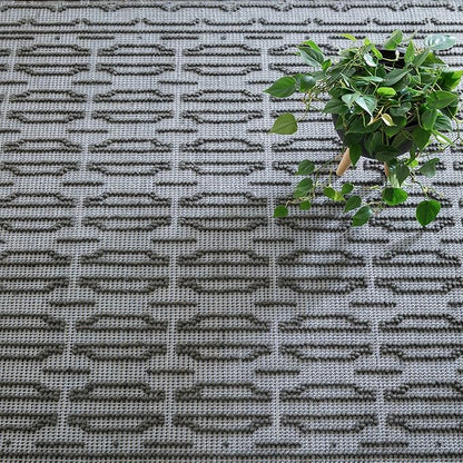 Dash and Albert Campbell Iron Handwoven Wool Rug, 10 X 14 Feet, Neutral/Grey Geometric Pattern - Premium Luxury Hotel Quality Soft Breathable Hypoallergenic Machine Washable Easy Care All Season