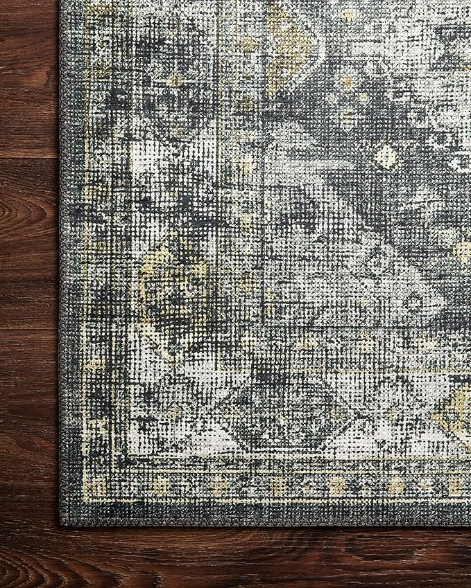 Loloi Skye Collection SKY-09 Graphite/Silver 2'-0" x 5'-0" Accent Rug