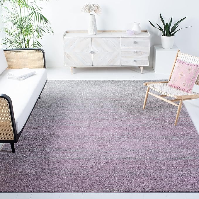 SAFAVIEH Area Rug 9x12 - Adirondack Collection - Large - Purple & Green, Modern Ombre Design, Non Shedding & Easy to Clean, Ideal for Living Room, Bedroom, Office, Dining Space (ADR113V)