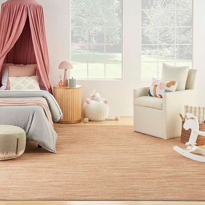 Nourison Home Nourison Essentials Rust 7' x 10' Area Rug - Easy Clean, Non Shedding, Bed Room, Living Room, Dining Room, Kitchen (7' x 10')