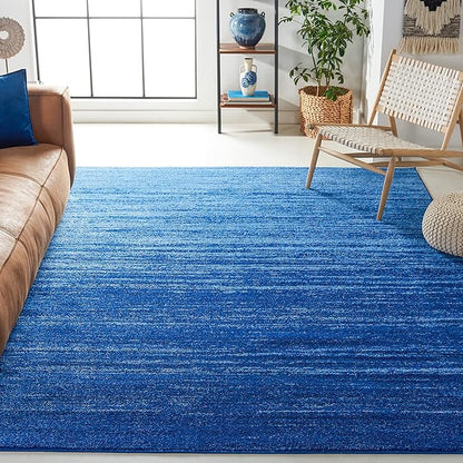 SAFAVIEH Area Rug 10x14 - Adirondack Collection - Large - Light Blue & Dark Blue, Modern Ombre Design, Non Shedding & Easy to Clean, Ideal for Living Room, Bedroom, Office, Dining Space (ADR113F)