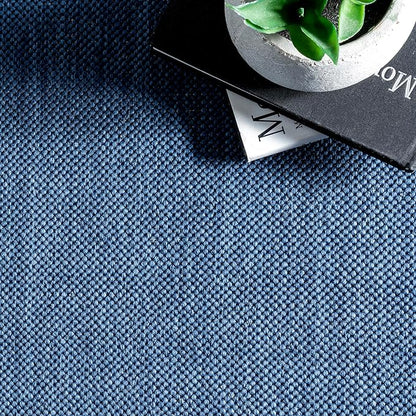 Nuloom Asha Navy/Ivory, 2' x 6', Casual, Striped Border, Soft and Cozy, High Traffic, Stain Resistant, Easy Clean, Durable Runner for Indoor/Outdoor Patio, Deck, Porch, Garden, Courtyard