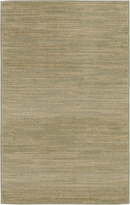 Nourison Home Nourison Essentials Green Gold 3' x 5' Area Rug - Easy Clean, Non Shedding, Bed Room, Living Room, Dining Room, Kitchen (3' x 5')