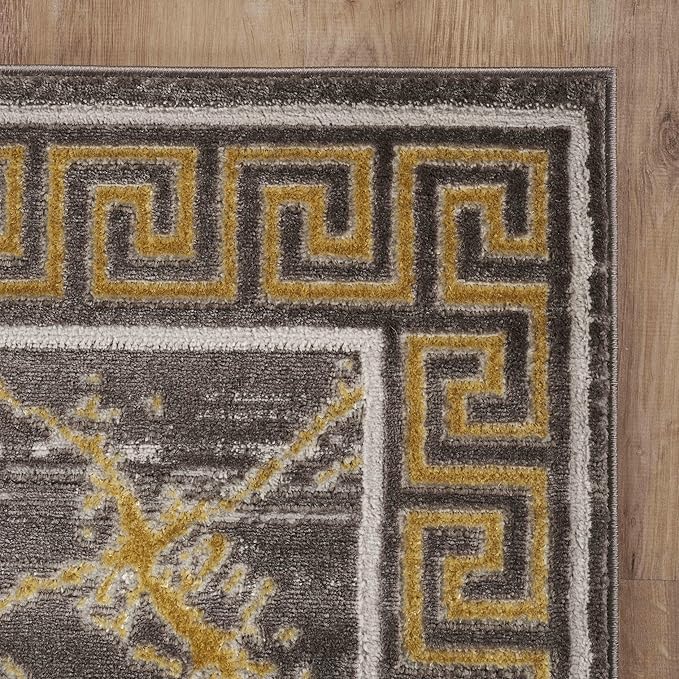GLORY RUGS Area Rugs Marble 8x10 Brown Gold Carpet Modern Abstract Rug Living Room Dining Bedroom Rug
