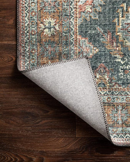 Loloi Skye Collection SKY-10 Sea/Rust 6'-0" x 9'-0" Area Rug