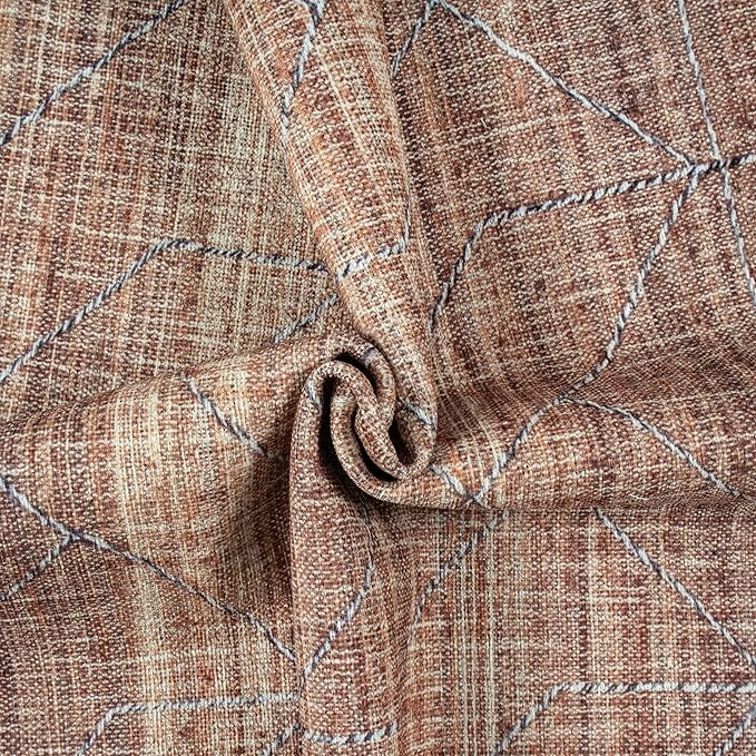 GLN Rugs Contemporary Collection - Machine Washable Area Rug, Contemporary Washable, Non Slip, Low Pile Chenille Rug, Living Room, Bedroom, Kitchen Rug (4' x 6' Terra/Brown)