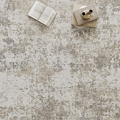 Modern Abstract Beige Gray Area Rug 3x5 Entryway Machine Washable Office Carpet Kitchen Door Mat Indoor Accent Throw Low Pile Non Slip Distressed Living Dining Laundry Room Bedroom