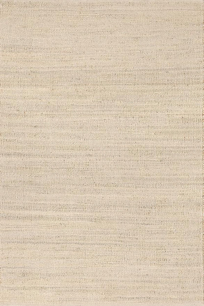 nuLOOM 6 Square Elfriede Jute & Cotton Hand Woven Area Rug, Natural, Solid Rustic Farmhouse Style, Weaved Design, Natural Fiber, For Bedroom, Living Room, Dining Room, Hallway, Office, Entryway