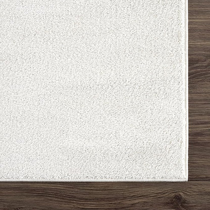 Abani Rugs Cream and Pink 6 ft. X 9 ft. Contemporary mid-Century Rug with Beige and Pink Geometric Circle. Minimalistic Design Rectangular Area Rug. Turkish Stain Resistant Area Rug.