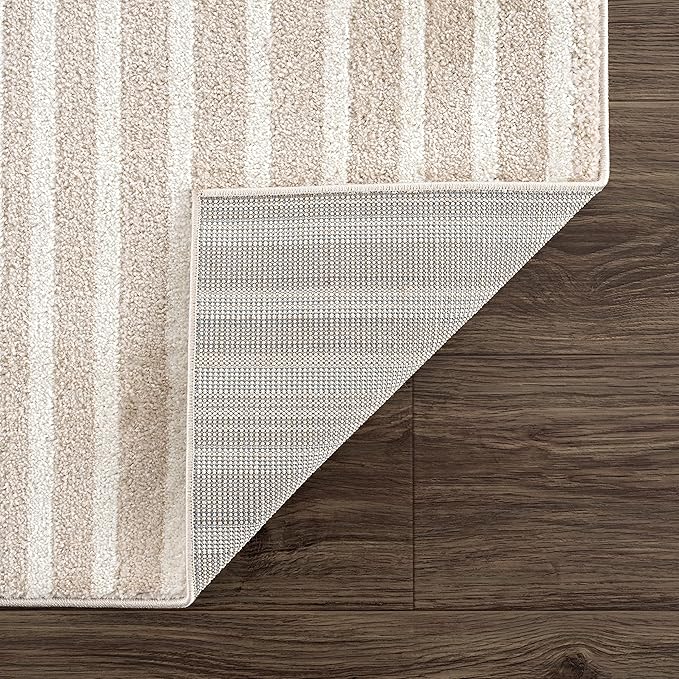 Abani Area Rug for Living Room -Nuevo 6' x 9' Beige Arch Pattern Area Rug, Soft and Durable Living Room Rug, Stain and Fade Resistant, Chic Modern Design, Pet & Kid Friendly