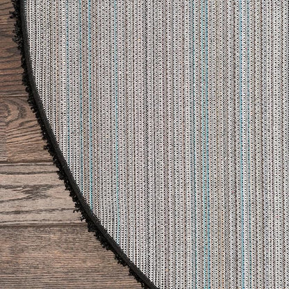 Unique Loom Solid Shag Collection Area Rug (5' 3" Round, Jet Black)