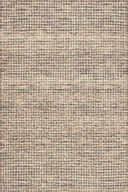 Rugs USA Melrose Handmade, Brown/Ivory, 3' x 5', Wool & Cotton, Soft and Cozy, High Traffic, Stain Resistant, Easy Clean, Durable Area Rug for Bedroom, Living Room, Dining Space, Den, Foyer, Entryway