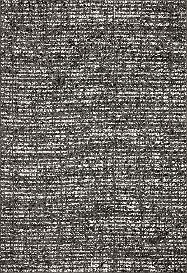 Loloi Kamala Collection KAM-06 Charcoal/Ivory 2'-3" x 3'-10" Accent Rug