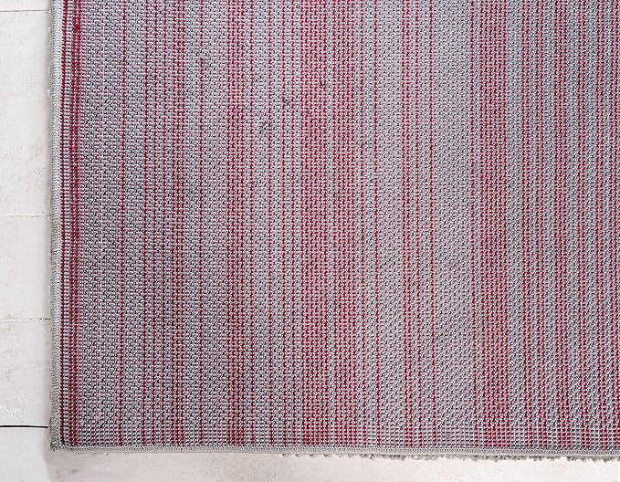 Unique Loom Solo Collection Area Rug - Calabasas (5' 3" x 7' 7" Rectangle, Gray)