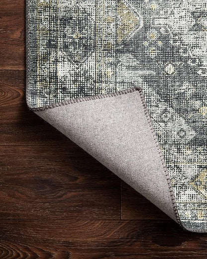 Loloi Skye Collection SKY-09 Graphite/Silver 2'-0" x 5'-0" Accent Rug