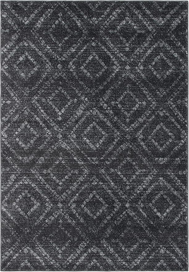 SAFAVIEH Adirondack Collection Accent Rug - 2'6" x 4', Dark Grey & Grey, Modern Distressed Design, Non-Shedding & Easy Care, Ideal for High Traffic Areas in Entryway, Living Room, Bedroom (ADR131F)