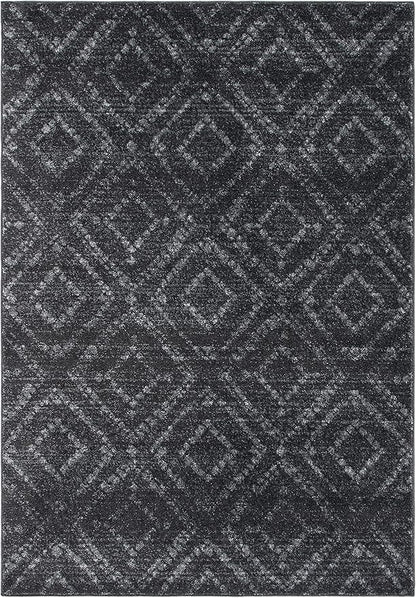 SAFAVIEH Adirondack Collection Accent Rug - 4' x 6', Dark Grey & Grey, Modern Distressed Design, Non-Shedding & Easy Care, Ideal for High Traffic Areas in Entryway, Living Room, Bedroom (ADR131F)