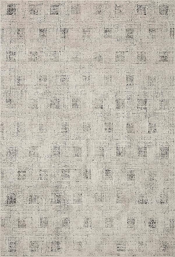 Loloi Kamala Collection KAM-01 Grey/Graphite 6'-7" x 9'-6" Area Rug