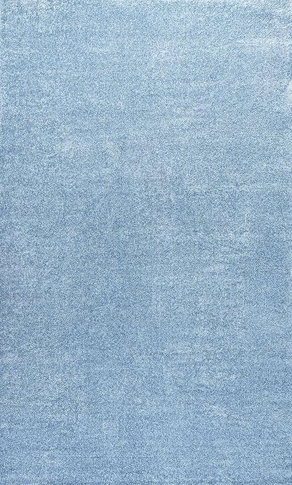 JONATHAN Y Haze Solid Low-Pile Classic Blue Indoor Area Rug 4x6, Coastal,Bohemian,Minimalist,Classic, Easy-Cleaning for Living Room,Bedroom,Kitchen,Pet Friendly,Non-Shedding (SEU100F-4)
