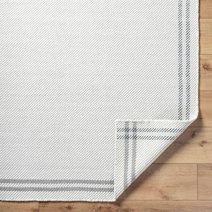 Mark&Day Wool Rugs, 5x7 Janmichael Cottage Light Silver/Charcoal Area Rug, Silver Grey Carpet for Living Room, Bedroom or Kitchen (5' x 7'6")