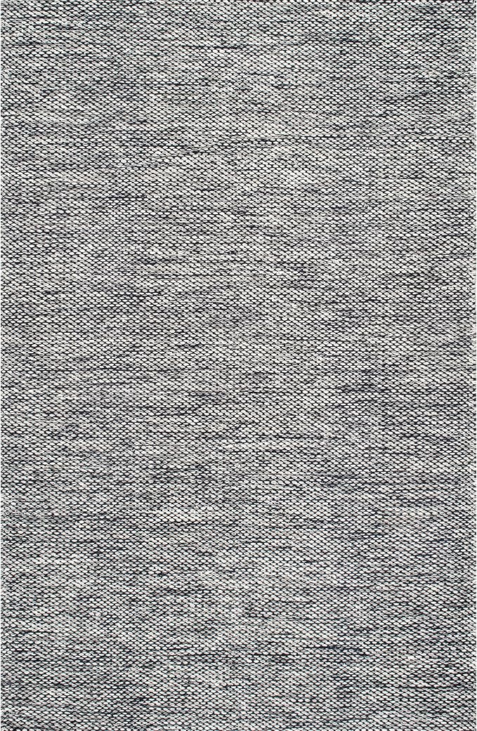 nuLOOM Alessi Solid Farmhouse Cotton Area Rug, 9' 6" x 13' 6", Grey