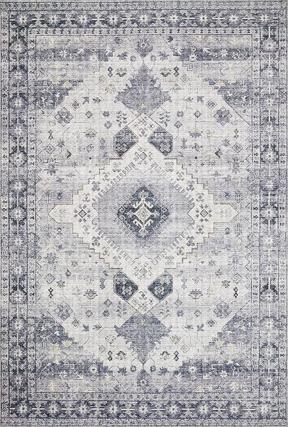 Loloi II Skye Collection SKY-02 Silver/Grey 2'-6" x 7'-6" Runner Rug
