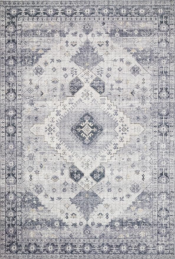 Loloi II Skye Collection SKY-02 Silver/Grey 5'-0" x 7'-6" Area Rug