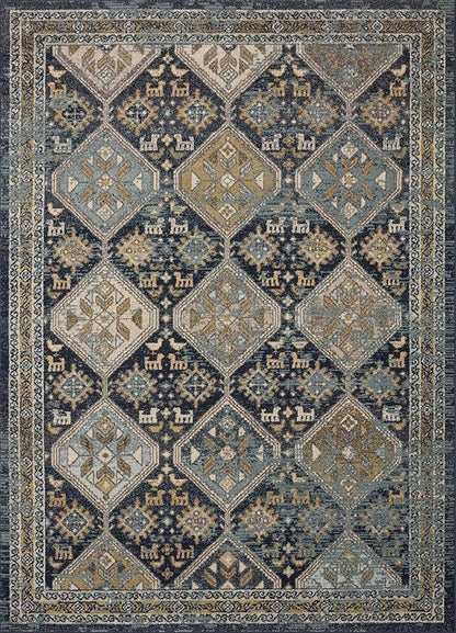 Loloi Jocelyn Collection JOC-02 Navy/Blue 2'-3" x 4'-0" .38" Thick Accent Rug