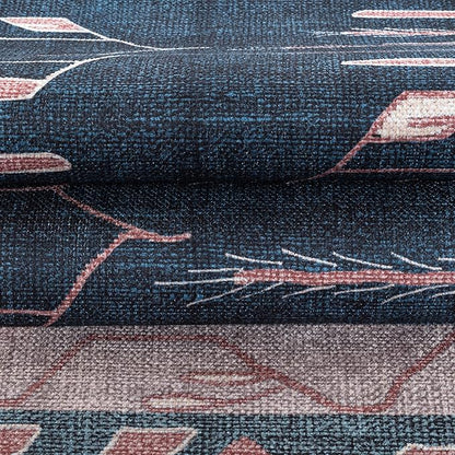 Washable Area Rug. Modern Farmhouse. Vintage. Turkish. Bohemian. Distressed. Oriental. Traditional. Rugs for Living Room. Dining. Bedroom. Office. Entryway. Foyer. (862CN, 9' x 12')