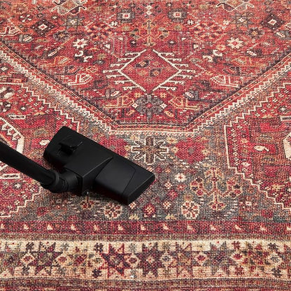 Keen Home Design 6x9 Rug - Machine Washable Area Rug with Non-Slip Backing, Ideal for Living Room, Dining Room, Bedroom - Vintage, Easy Clean, Durable, Low Pile Rug - (6' x 9')